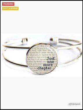 Stainless Steel Word Bracelet - Book Lover Jewelry - Reader Gift